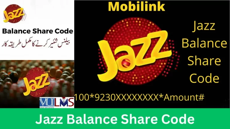 Jazz Balance Share Code 2024 | How to Share Balance on Jazz