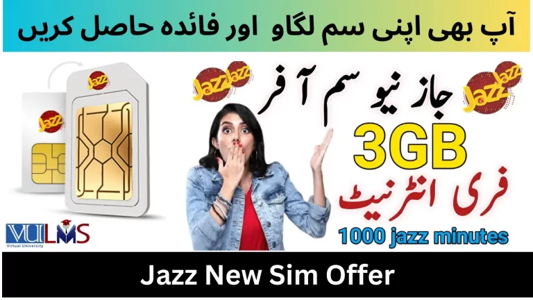 Jazz New Sim Offer Code 2024 Free Calls, Data & SMS